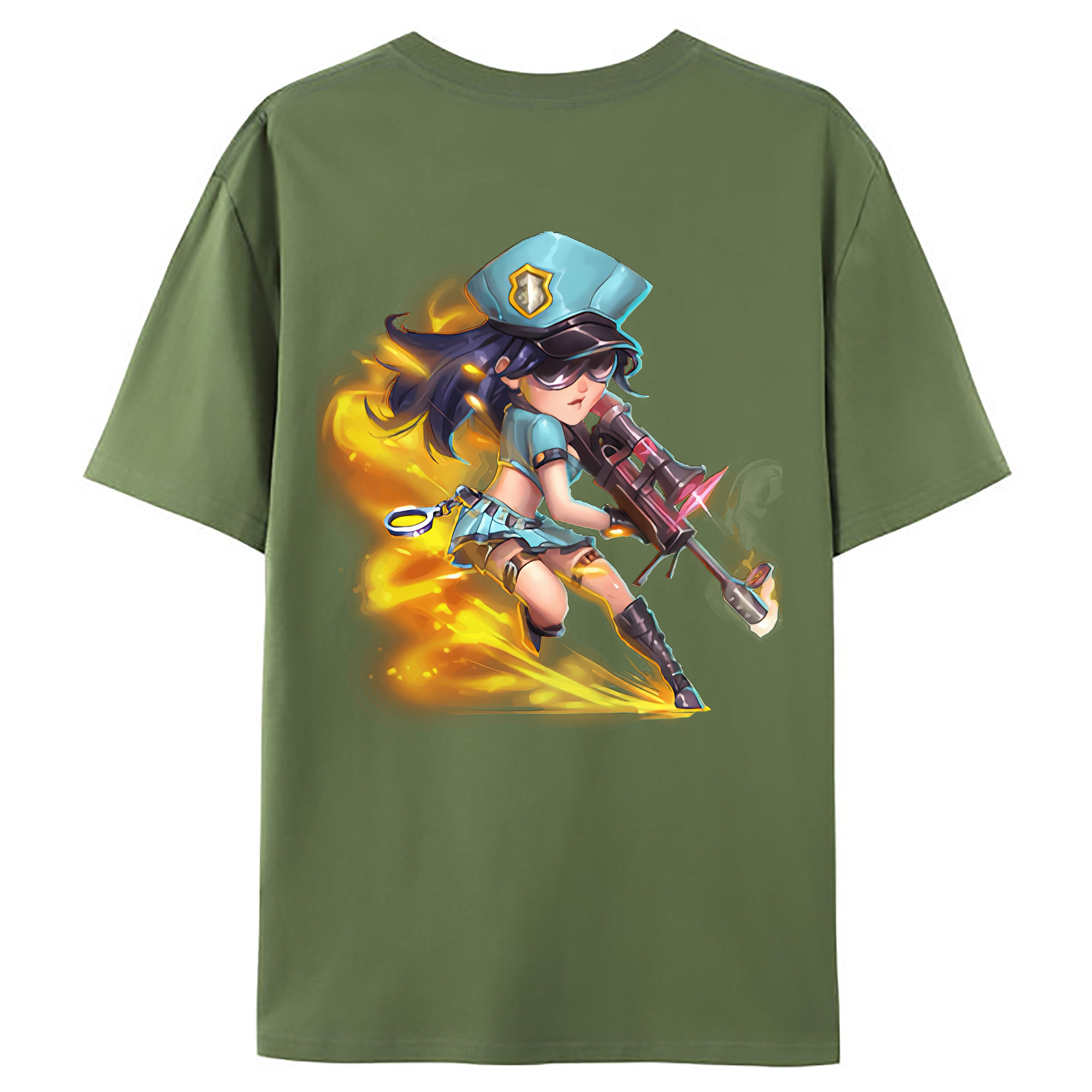 （画像用） リーグ・オブ・レジェンド League of Legends LOL 綿100％ メンズ半袖Tシャツ（バックプリント） 通気性